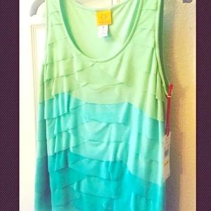 Ruby Rd Misses Top Size Medium, L Mermaid Top NWT